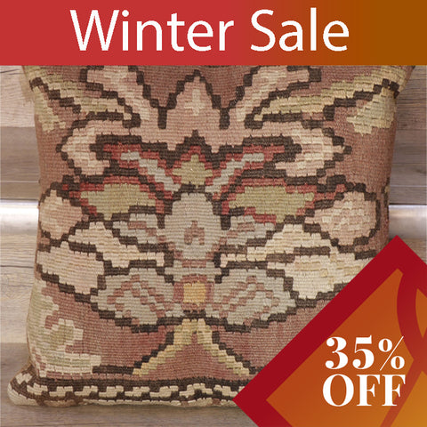 Small Handmade Turkish kilim cushion - 26225538a