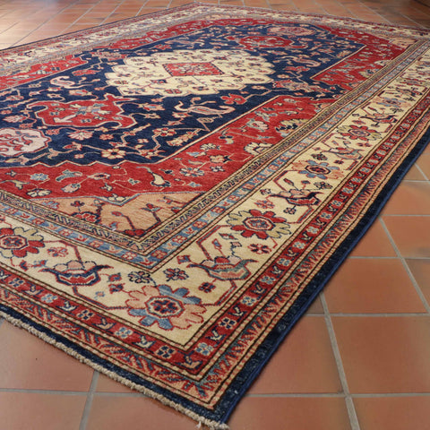 Handmade fine Afghan Kazak rug - 284937