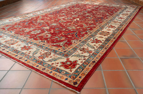 Handmade fine Afghan Ziegler rug - 284938