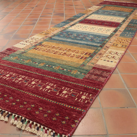 Handmade Afghan Loribaft long runner - 295548