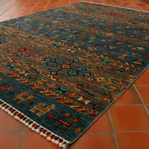 Fine handmade Afghan Samarkand rug - 306511