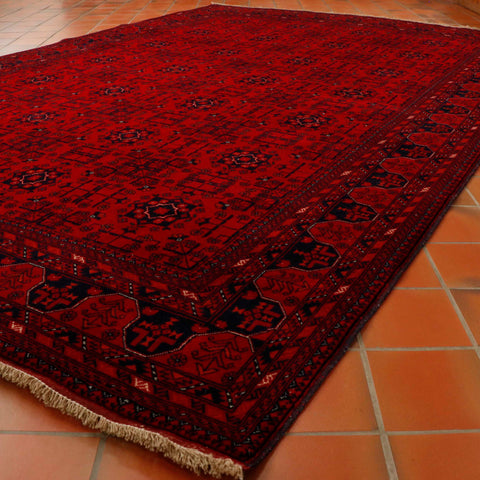 Fine handmade Afghan Belgique carpet - 306653