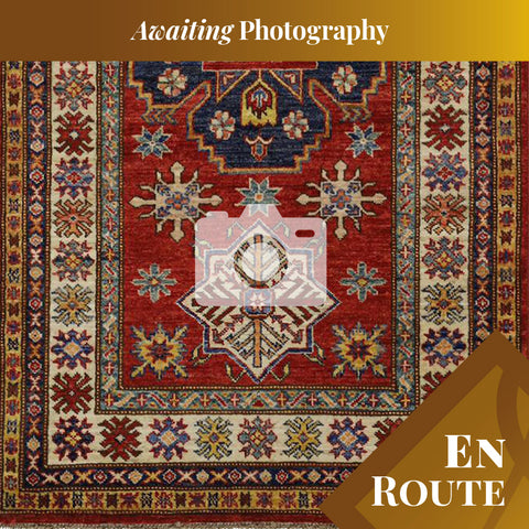 Handmade Afghan Kazak rug - ENR307029