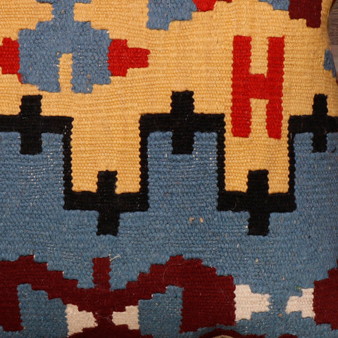 Small Handmade Turkish kilim cushion - 307193