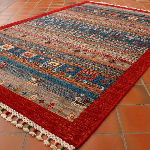 Fine handmade Afghan Loribaft rug - 307339