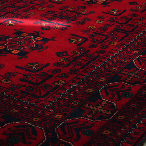 Handmade Afghan Kunduz rug - 307430