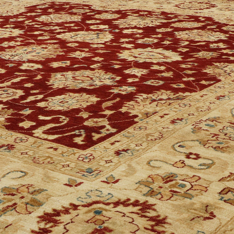 Fine handmade Afghan Ziegler square carpet - 307658