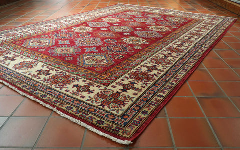 Handmade fine Afghan Kazak carpet -307800