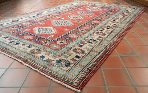 Handmade fine Afghan Kazak rug - 307885