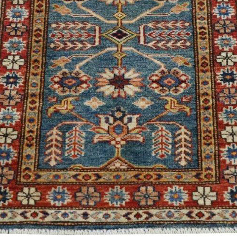 Handmade Afghan Kazak rug - ENR307897