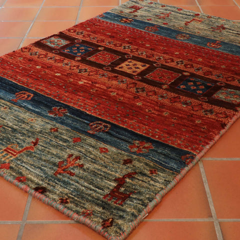 Handmade Afghan Luri Gabbeh rug - 307974
