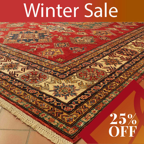 Handmade Afghan Kazak carpet - 30825043