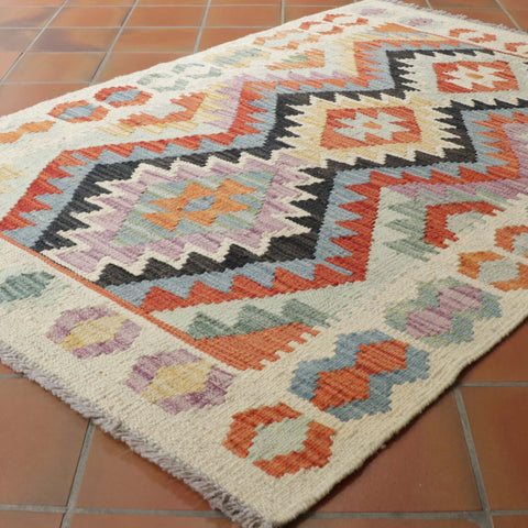 Handmade Afghan Kilim rug - 308136