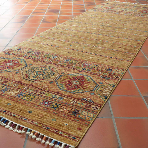 Handmade fine Afghan Samarkand runner - 308171