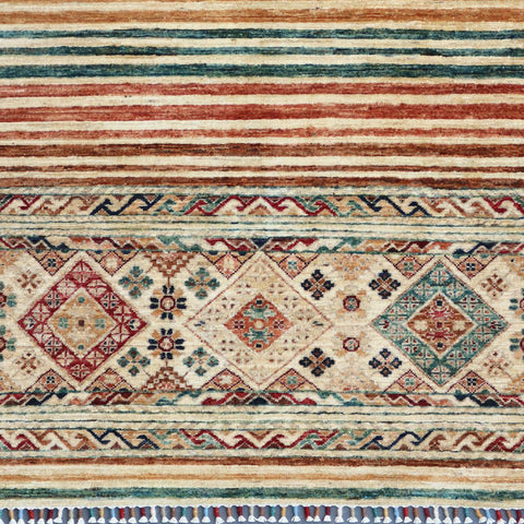 Handmade fine Afghan Samarkand rug - ENR308188