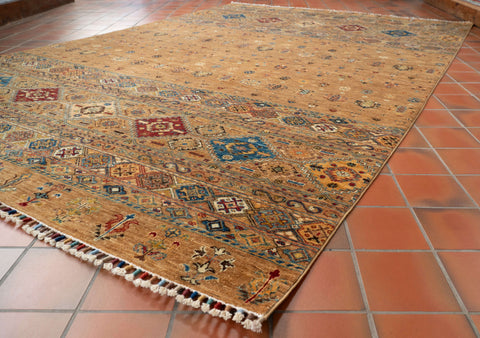 Handmade fine Afghan Samarkand carpet - 308225