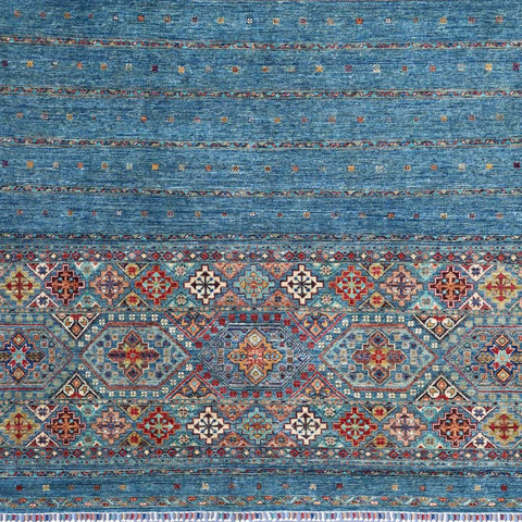 Handmade fine Afghan Samarkand rug - ENR308226