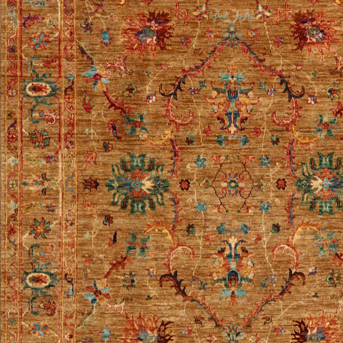 Handmade Modern Afghan Ziegler rug - ENR308238