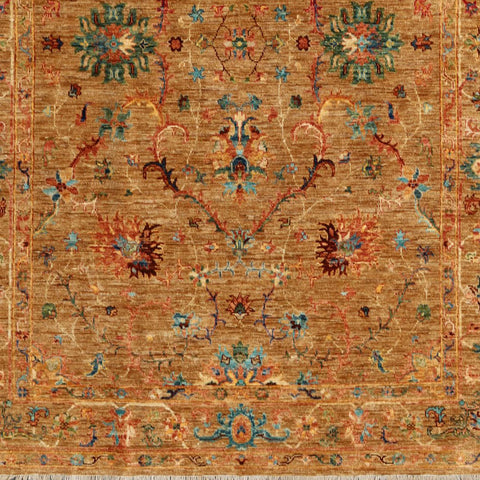 Handmade Modern Afghan Ziegler rug - ENR308238