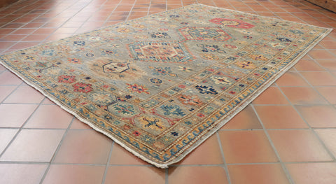 Handmade extra fine Afghan Kazak rug - 308271