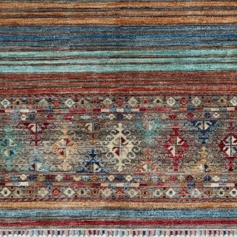 Handmade fine Afghan Samarkand rug - ENR308285