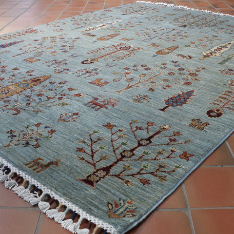 Handmade Afghan Kharjeen rug - 308307