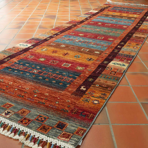 Handmade Afghan Kharjeen runner - 308321