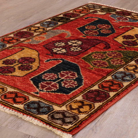 Handmade Afghan Ersari rug - 308378