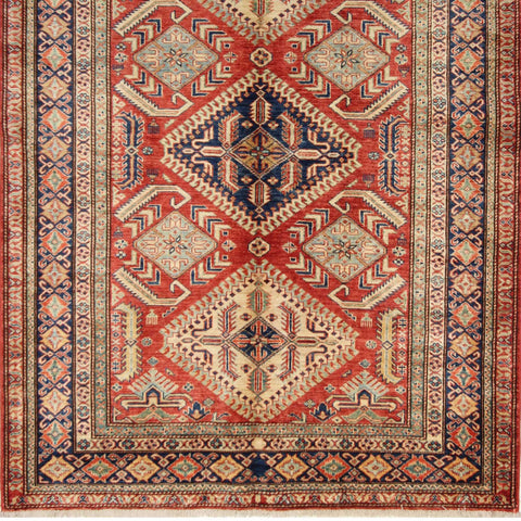 Handmade fine Afghan Kazak rug - ENR308422