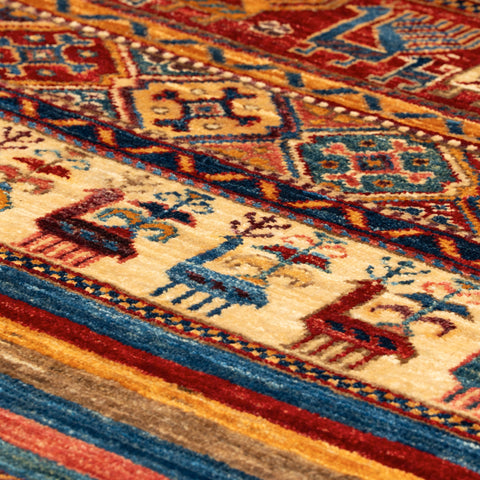 Handmade Afghan Kharjeen rug - 308446