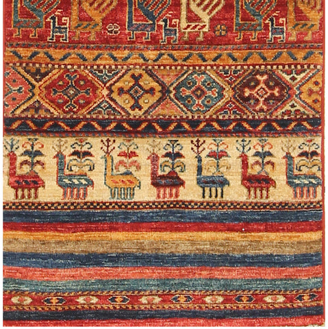 Handmade Afghan Kharjeen rug - ENR308446