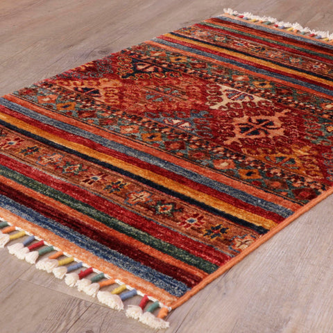 Handmade Afghan Kharjeen rug - 308513