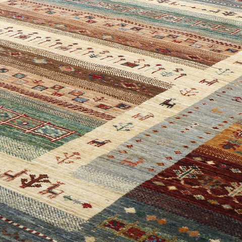 Handmade Afghan Loribaft rug - 308631