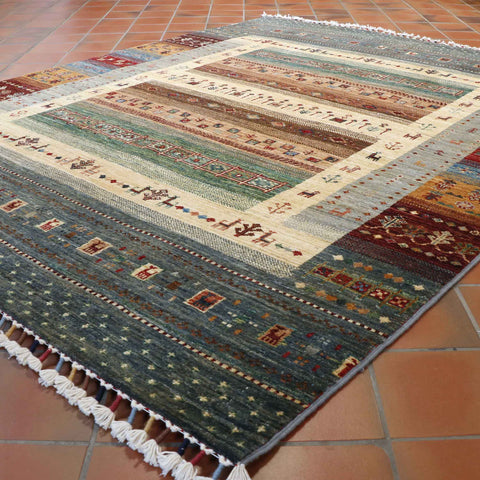 Handmade Afghan Loribaft rug - 308631