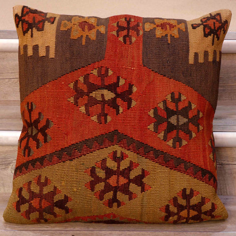 Large Handmade Turkish kilim cushion - 308676