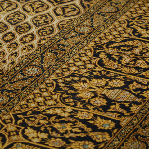 Handmade Persian Qum silk on silk carpet - 308693