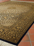 Handmade Persian Qum silk on silk carpet - 308693