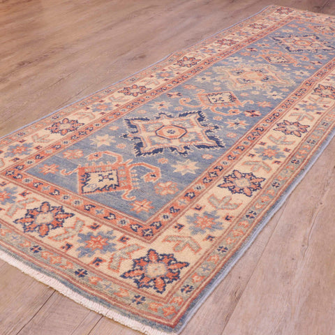 Handmade Comm Afghan Kazak runner - 308794