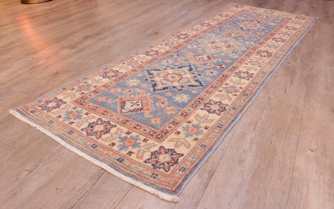 Handmade Comm Afghan Kazak runner - 308794