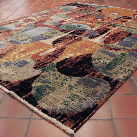 Fine handmade Afghan Abstract rug - 308949