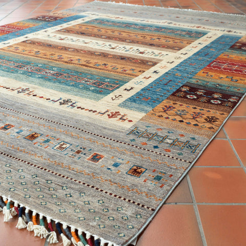 Handmade Afghan Loribaft rug - 308986