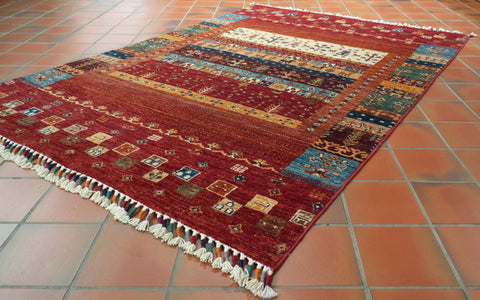 Handmade Afghan Loribaft rug - 308989