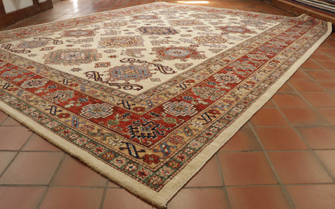 Handmade fine Afghan Kazak carpet - 308991