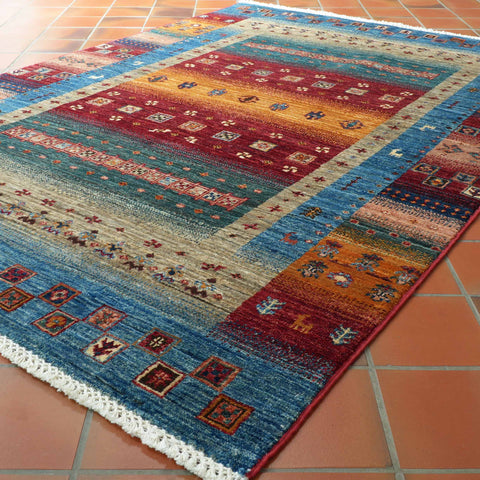 Handmade Afghan Loribaft rug - 308999