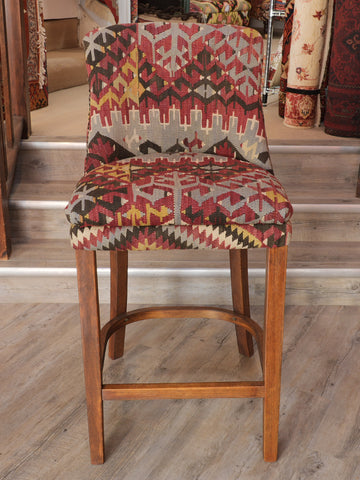 Turkish kilim bar stool counter height - 309146