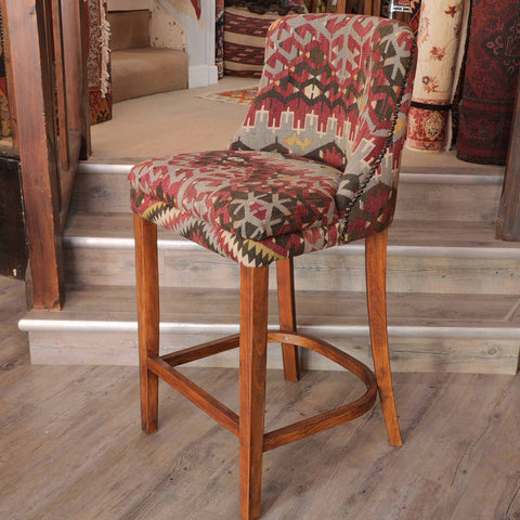 Turkish kilim bar stool counter height - 309147