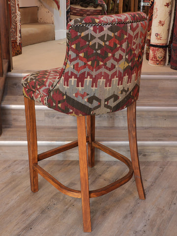 Turkish kilim bar stool counter height - 309147