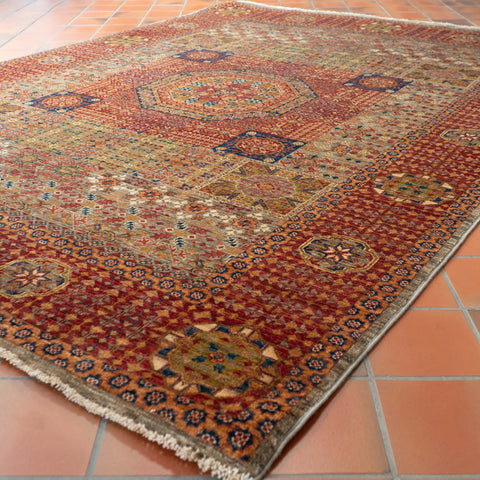 Handmade Fine Afghan Mamluk rug - 309152