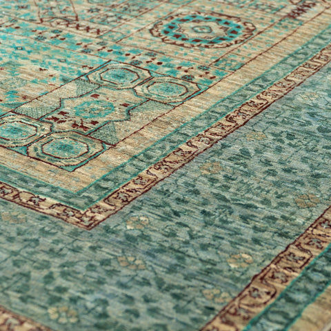 Handmade fine Afghan Mamluk rug - 309154