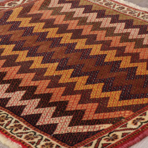 Handmade fine Persian Qashqai square - 309209